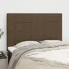 Image de vidaXL Têtes de lit 4 pcs 72x5x78/88 cm Tissu - Marron foncé