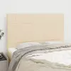 Image de vidaXL Têtes de lit 4 pièces - Crème