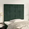 Image de vidaXL Têtes de lit 2 pcs Vert foncé - 80x5x78/88 cm