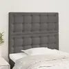 Image de vidaXL Têtes de lit 2 pcs 90x78/88 cm Gris Similicuir