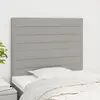 Image de vidaXL Ensemble 2 têtes de lit - Gris clair