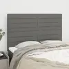 Image de vidaXL Têtes de lit 4 pcs - Tissu Gris foncé