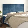 Image de vidaXL Têtes de lit 4 pcs - Bleu foncé 90x5x78/88 cm