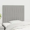 Image de vidaXL Têtes de lit x2 - Gris Clair, 90x5x78/88 cm