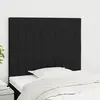 Image de vidaXL Têtes de lit - Noir - 90 x 5 x 78/88 cm