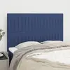 Image de vidaXL Têtes de lit 4 pcs Bleu 72x5x78/88 cm Tissu
