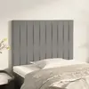Image de vidaXL Têtes de lit 2 pcs - Gris clair 100 cm