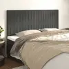 Image de vidaXL Têtes de lit - 4 pcs 80x5x78/88 cm Gris foncé