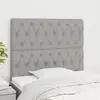 Image de VidaXL Têtes de lit 2 pcs Tissu 90cm - Gris clair