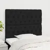 Image de vidaXL Têtes de lit 2 pcs 90x7 - Noir
