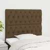 Image de VIDAXL Têtes de lit 2 pcs - Marron foncé - Tissu