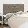 Image de vidaXL Têtes de lit x4 - Tissu taupe - 90x88 cm