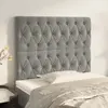 Image de vidaXL Têtes de lit 2 pcs - Gris clair 100x7x78/88 cm