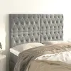 Image de vidaXL Têtes de lit - Gris clair velours