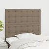 Image de vidaXL - Tête de lit 2 pcs Taupe 80x5x78/88 cm Tissu