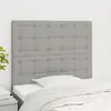 Image de Vidaxl Têtes de lit 2 pcs - Gris clair