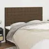 Image de vidaXL Tête de lit à 4 pièces Marron foncé