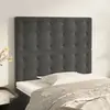 Image de vidaXL Têtes de lit 2 pcs - Gris foncé 80x5x78/88 cm