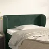 Image de vidaXL Tête de lit avec oreilles - Vert foncé