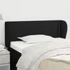 Image de vidaXL Tête de lit avec oreilles - Noir