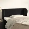 Image de vidaXL Tête de lit avec oreilles - Noir