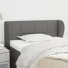 Image de vidaXL Tête de lit avec oreilles - 93 cm - Gris foncé