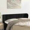 Image de vidaXL Tête de lit avec oreilles - Noir 147x23x78/88 cm