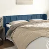 Image de Tête de lit vidaXL avec oreilles - Bleu foncé