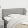 Image de vidaXL Tête de lit avec oreilles - Gris clair