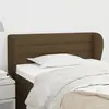 Image de Tête de lit vidaXL avec oreilles - Marron foncé