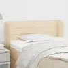 Image de vidaXL Tête de lit avec oreilles - Crème