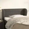 Image de Vidaxl Tête de lit avec oreilles - Gris foncé