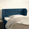 Image de vidaXL Tête de lit avec oreilles - Bleu foncé
