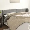 Image de vidaXL Tête de lit avec oreilles 163x23 cm - Gris clair