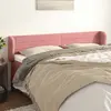 Image de vidaXL Tête de lit avec oreilles 163x23x78/88 cm - Rose