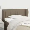 Image de vidaXL Tête de lit avec oreilles - Taupe