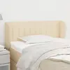 Image de VIDAXL Tête de lit avec oreilles - Crème