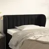 Image de vidaXL Tête de lit avec oreilles - Noir