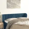 Image de vidaXL Tête de lit avec oreilles - Bleu foncé
