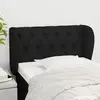 Image de vidaXL Tête de lit avec oreilles 83x23x78/88 cm - Noir