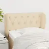 Image de VIDA XL Tête de lit avec Oreilles - Crème