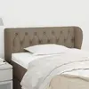 Image de vidaXL Tête de lit avec oreilles - Taupe