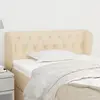 Image de vidaXL Tête de lit avec oreilles 93x23x78/88 cm - Crème