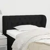 Image de vidaXL Tête de lit avec oreilles - Noir