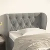 Image de VIDAXL Tête de lit avec oreilles - Gris clair 83x23x78/88 cm