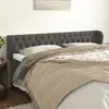 Image de vidaXL Tête de lit - Gris foncé
