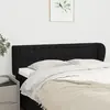 Image de vidaXL Tête de lit avec oreilles - Noir