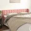 Image de VidaXL Tête de lit avec oreilles - Velours rose