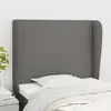 Image de Vidaxl Tête de lit avec oreilles - Gris foncé 93x23x118/128 cm