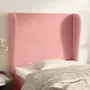 Image de Vidaxl Tête de lit avec oreilles 83x23x118/128 cm - Rose